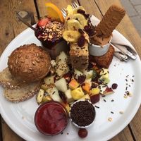 Dutch Breakfast (with banana bread) at Resonanz in Kiel