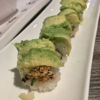 Spicy tofu sushi. Vegan version didn’t have a sauce.  at Sushi Confidential in San Jose
