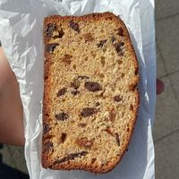 banana bread, 4€ at Weird Space Café Friedrichstadt in Dusseldorf