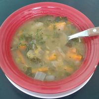 Soup at Condor Cafe in Sucre