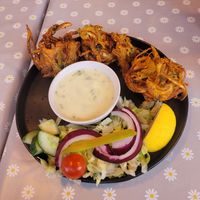 Onion Bhajis (Special) at Cegin bach ni Menai Bridge in Menai Bridge