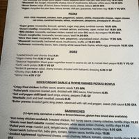 Menu December 2024  at Oceans Edge in Holyhead