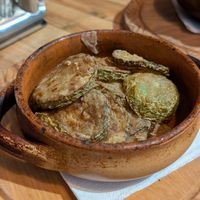 Fried Zucchini at Mamaliguta  in Brasov