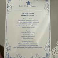 Vegan options available on request!  at Café At The Palace in Edinburgh