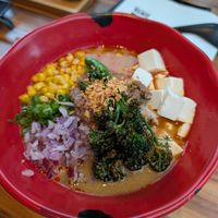 Vegan harvest ramen at JINYA Ramen Bar - Preston Hollow in Dallas