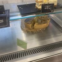 Desserts (Apple pie on bottom shelf was vegan)  at Pausa in Maidstone
