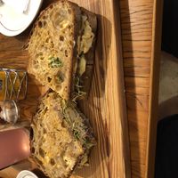 fake ham sandwich  at Teva Deli in Rio De Janeiro