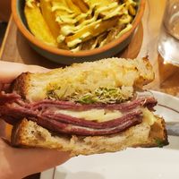 Pastrami sandwich at Teva Deli in Rio De Janeiro
