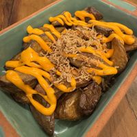 Cheesy potatoes   at Teva Deli in Rio De Janeiro