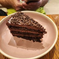 chocolate cake at Teva Deli in Rio De Janeiro