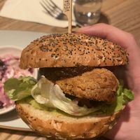 Avo Cluckless Burger  at The Jolly Farmers in Enfield