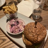 Avo Cluckless Burger  at The Jolly Farmers in Enfield