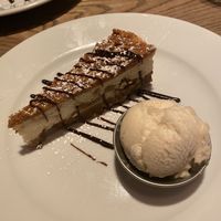 Cookie-Butter Cheesecake (comes with vegan ice cream)  at The Jolly Farmers in Enfield