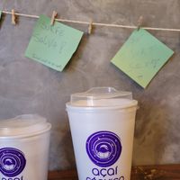 Conexão com esporte #Veganuary at Açaí Cósmico in Sao Paulo