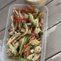 Black pepper garlic with rice  at My Thai Tairua in Tairua