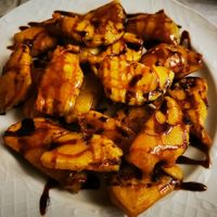 Berenjenas fritas con miel de caña at El Aljibe in Priego De Cordoba