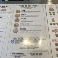 Pizza by the Pie (Whole) w/Vegan Options Labeled  at Sliver Pizzeria in Fremont
