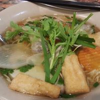 mi hoanh thanh (wonton soup with egg noodles) at Mani in Ho Chi Minh City