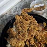 Soy curl satay skewers at Cornflower Cafe in Appleton