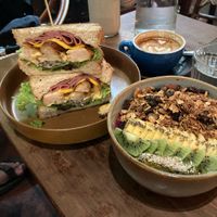 Smoothie Bowl and Club Sandwich   at The Daily Fix Cafe in Malacca