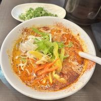Spicy vegan ramen  at Menya Takeichi in Tokyo