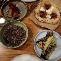 Flatbread and charred cabbage at The Granary in Bristol