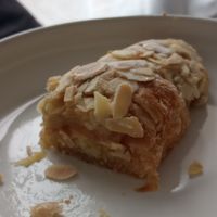 Vegan almond croissant at Bakehouse in Bristol