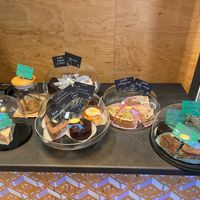 Green labels are vegan. at Cukiernia Promenada Słońca in Warsaw