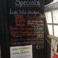 Specials Board at The Barn Cafe in Chorley