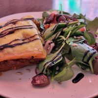 Lasagne (soy mince, gluten free) at Café Myka in Malmo