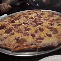 Great pizza (vegan pepperoni)  at Jerry's Pizza & Pub in Bakersfield
