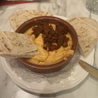 Red pepper hummus   at Brasserie Artisan in Doncaster