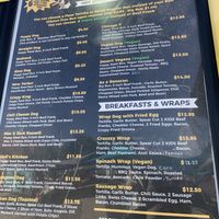 Menu may 2024  at Moab Street Dogs in Moab