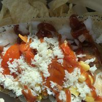 Deserts 🌵 vegan hot dog  at Moab Street Dogs in Moab