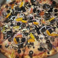   at Flying Dog Wood Fired Pizza & Vinyl in Willits