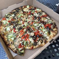 Bug Guts +vegan cheese  at Flying Dog Wood Fired Pizza & Vinyl in Willits