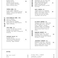 Menu2  at Muzz Kitchen in Pecatu