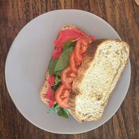 Avocado toast (avocado is not visible on the picture :p)  at Muzz Kitchen in Pecatu