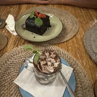 Tiramisu and brownie  at Muzz Kitchen in Pecatu
