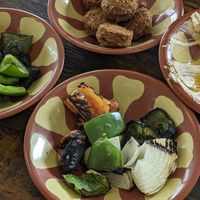 Veggie kabobs and falafel. at Taza Kabob & Grill  in Bossier City