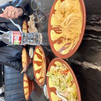 Hummus pita and salad  at Taza Kabob & Grill  in Bossier City