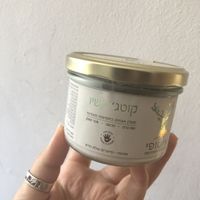 Cottage cheese at Meshek Barzilay in Tel Aviv