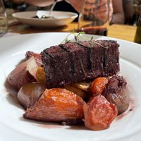 Redefined meat, Boeuf bourguignon  at Meshek Barzilay in Tel Aviv