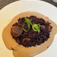 Mushroom risotto  at Meshek Barzilay in Tel Aviv