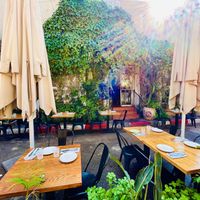 Outside   at Meshek Barzilay in Tel Aviv