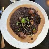 This multi-mushroom dish was extremely rich, creamy and delicious. at Meshek Barzilay in Tel Aviv