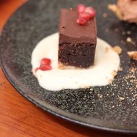 vegan desserts at Meshek Barzilay in Tel Aviv