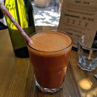 Carrot ginger at Meshek Barzilay in Tel Aviv