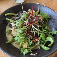 Asian noodles at Meshek Barzilay in Tel Aviv