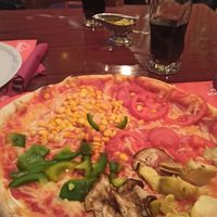 Primadona with vegan cheese at Pizzeria Foculus in Ljubljana